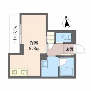 エルドール鉄砲町東【4階】の間取り