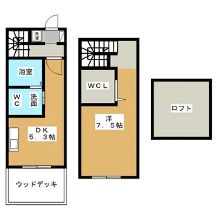 la・la・ six【ラ・ラ・シス】【1階】の間取り