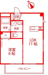 レオナール寺谷【3階】の間取り