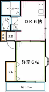 コーポオキクラ【2階】の間取り