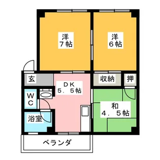 ベルタ刈谷【1階】の間取り