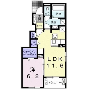 エトワール【1階】の間取り