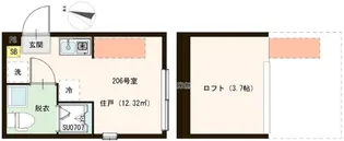 ソラニア上井草【2階】の間取り