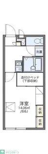 レオパレスシェソワII【2階】の間取り
