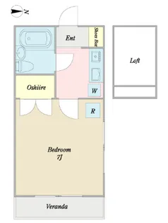 アイシイ東綾瀬【1階】の間取り