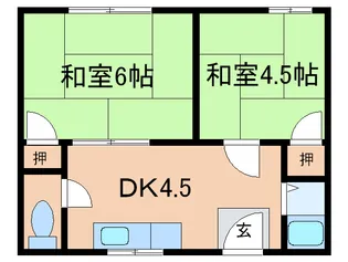 マンションみどり【2階】の間取り