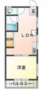 コーポ坂口【1階】の間取り