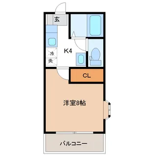 ノーブル上杉【1階】の間取り