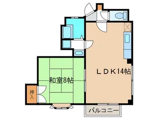 シンワパレス【1階】の間取り