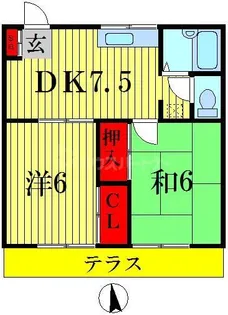 モルベレ平和台【1階】の間取り