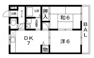 カサベルデ・アイ【2階】の間取り