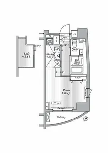 ブランシック白金台【2階】の間取り