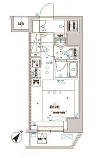 スパシエウインド横浜【4階】の間取り