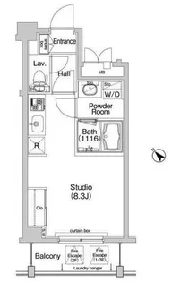 コンフォリア神楽坂【1階】の間取り