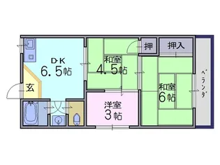 泉マンション【1階】の間取り