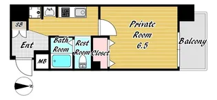 ルミナーレ天王寺【8階】の間取り