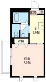 ハニーコーム【1階】の間取り