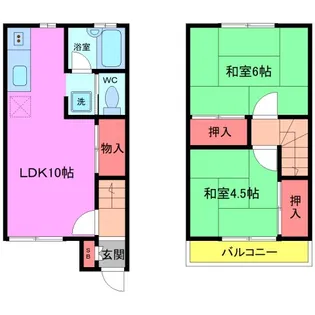 エクセル飯山満A棟の間取り