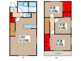 リーブルファイン緑区中野田の間取り