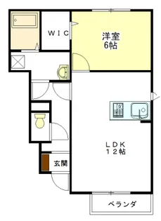 RESIDENCE高茶屋 B棟【1階】の間取り
