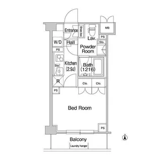 コンフォリア駒場【1階】の間取り