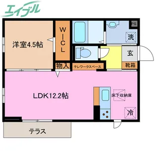 ウィステリアムーン【1階】の間取り