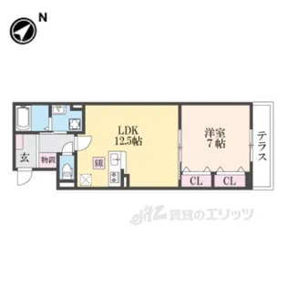 ヒカルサ尼崎神崎町【1階】の間取り