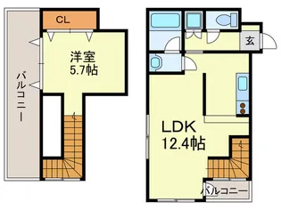 プラウド平和【3階】の間取り