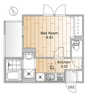 プルミエールF【1階】の間取り