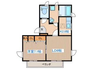 シャトーロイヤル【1階】の間取り