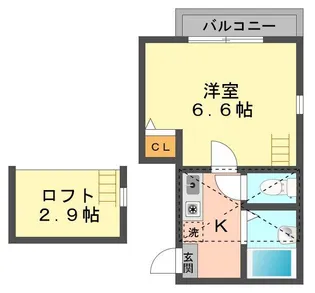 プロテージ小岩【3階】の間取り
