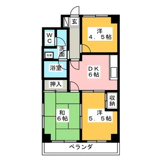 バイオレットハイツ土屋【2階】の間取り