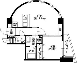 エクメール大濠【2階】の間取り