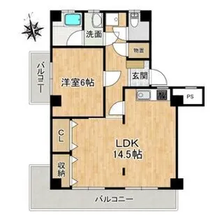 ソラリス【3階】の間取り