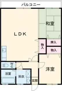 サンバーストみなと【2階】の間取り