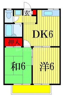 エステートピアエルム【2階】の間取り