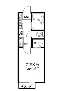 MKハイツ【1階】の間取り