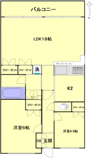 成増マンション【3階】の間取り