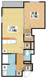 グリーンガーデン弐番館【1階】の間取り