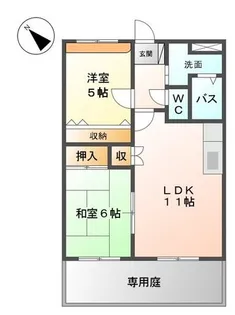 アーバンエイト【1階】の間取り