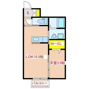 contento【1階】の間取り