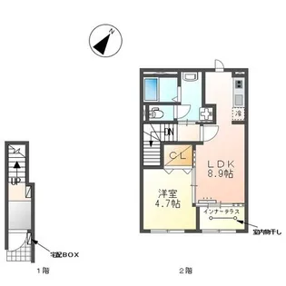 ラ・クレアージュ【2階】の間取り