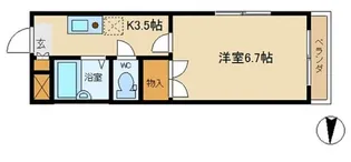 MYハイツ【3階】の間取り