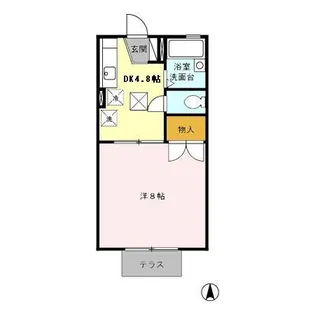 アネックスフジ【1階】の間取り