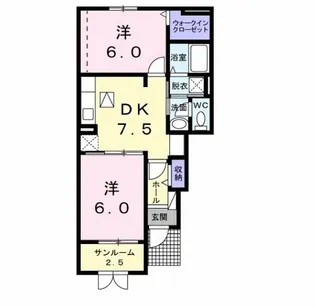 セレノ ディモーラ I【1階】の間取り
