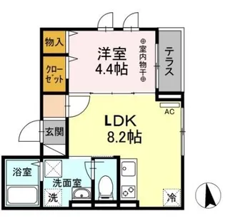 メゾンスピカ【1階】の間取り