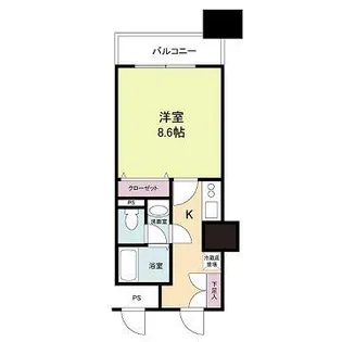 メゾン・ド・ヴィレ大阪城公園前【15階】の間取り