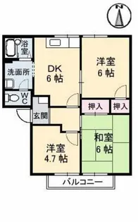 フレグランス南風I【2階】の間取り