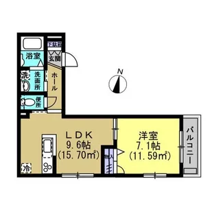 ヴィラ ビアンカ K【3階】の間取り