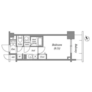アドバンス大阪フェリーチェ【4階】の間取り